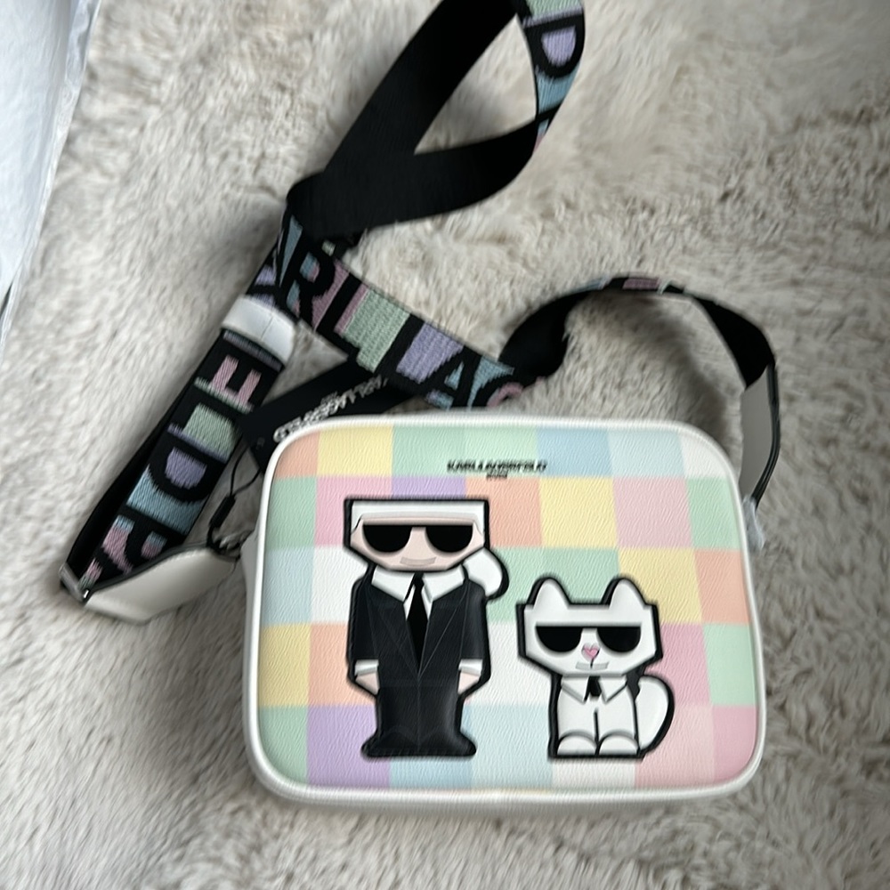 Karl Lagerfeld blush combo logo ladies crossbody bag New 🆕